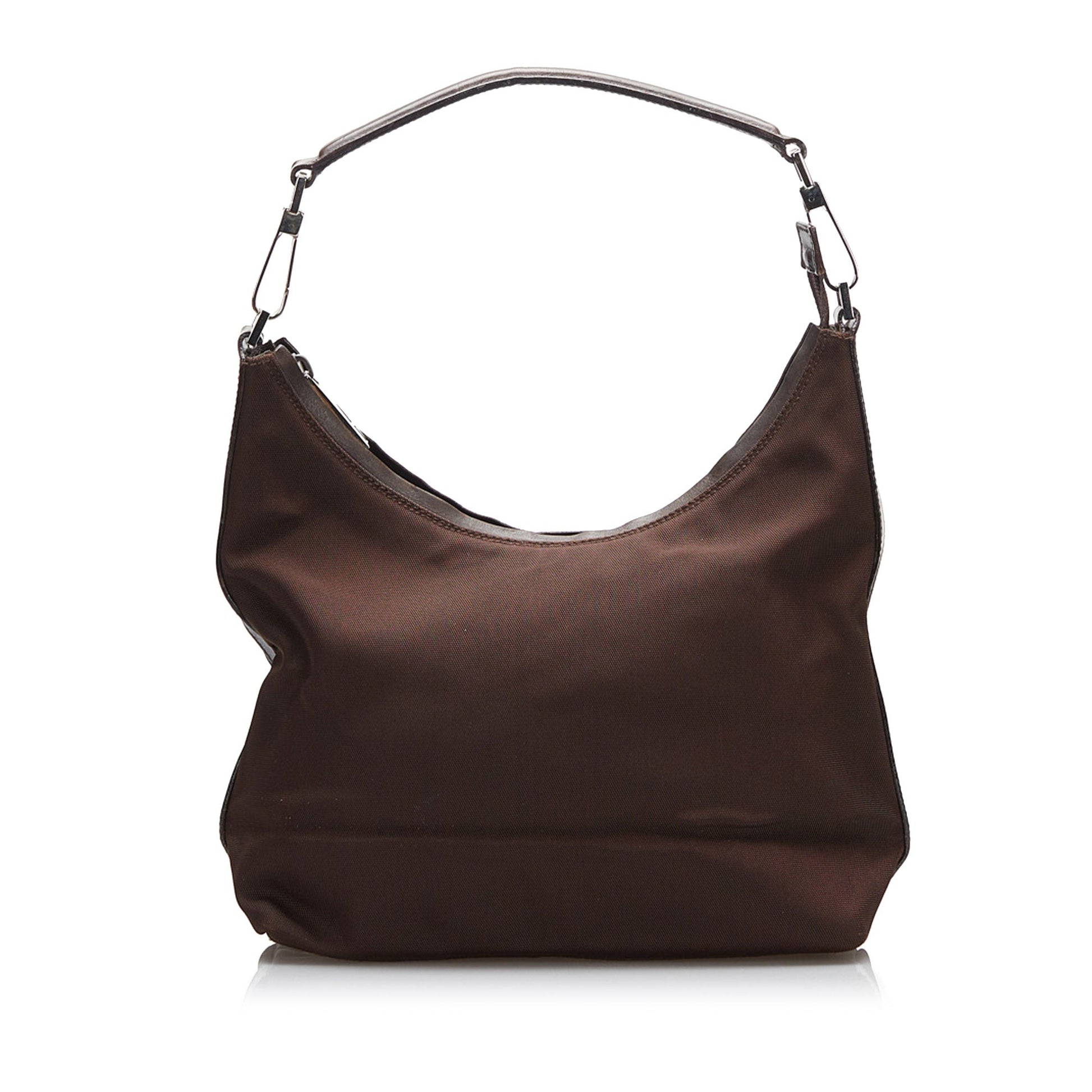 Gucci Leather Canvas Shoulder Bag