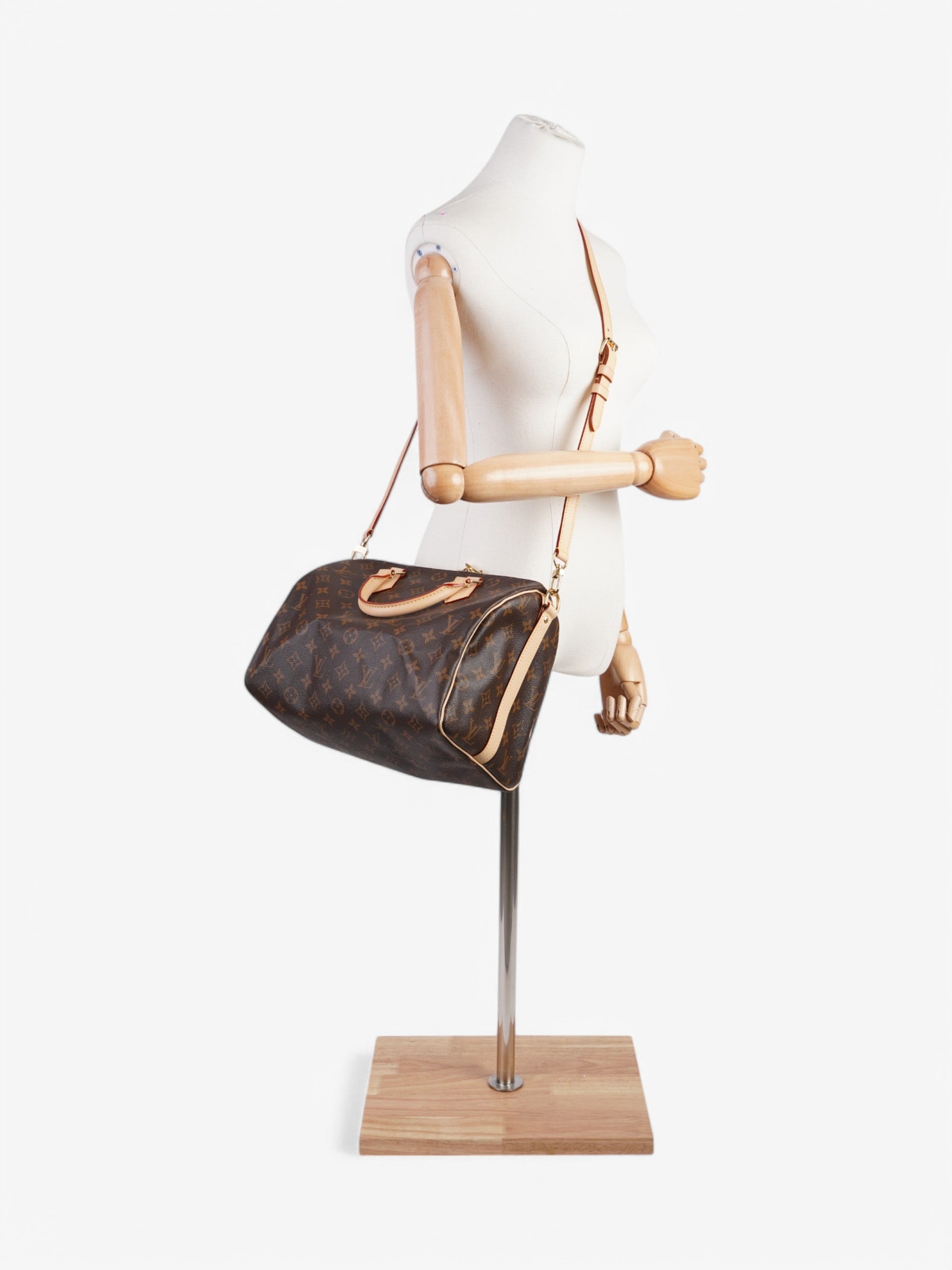 Louis Vuitton Speedy Bandouliere Monogram Coated Canvas 30
