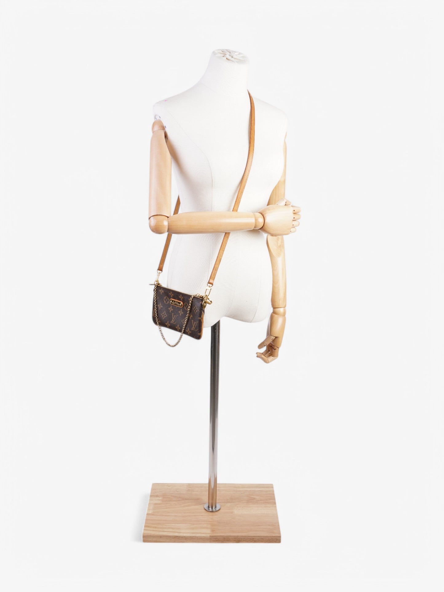 Designer Women's Crossbody Bag | Louis Vuitton Milla Pochette Monogram Coated Canvas MM