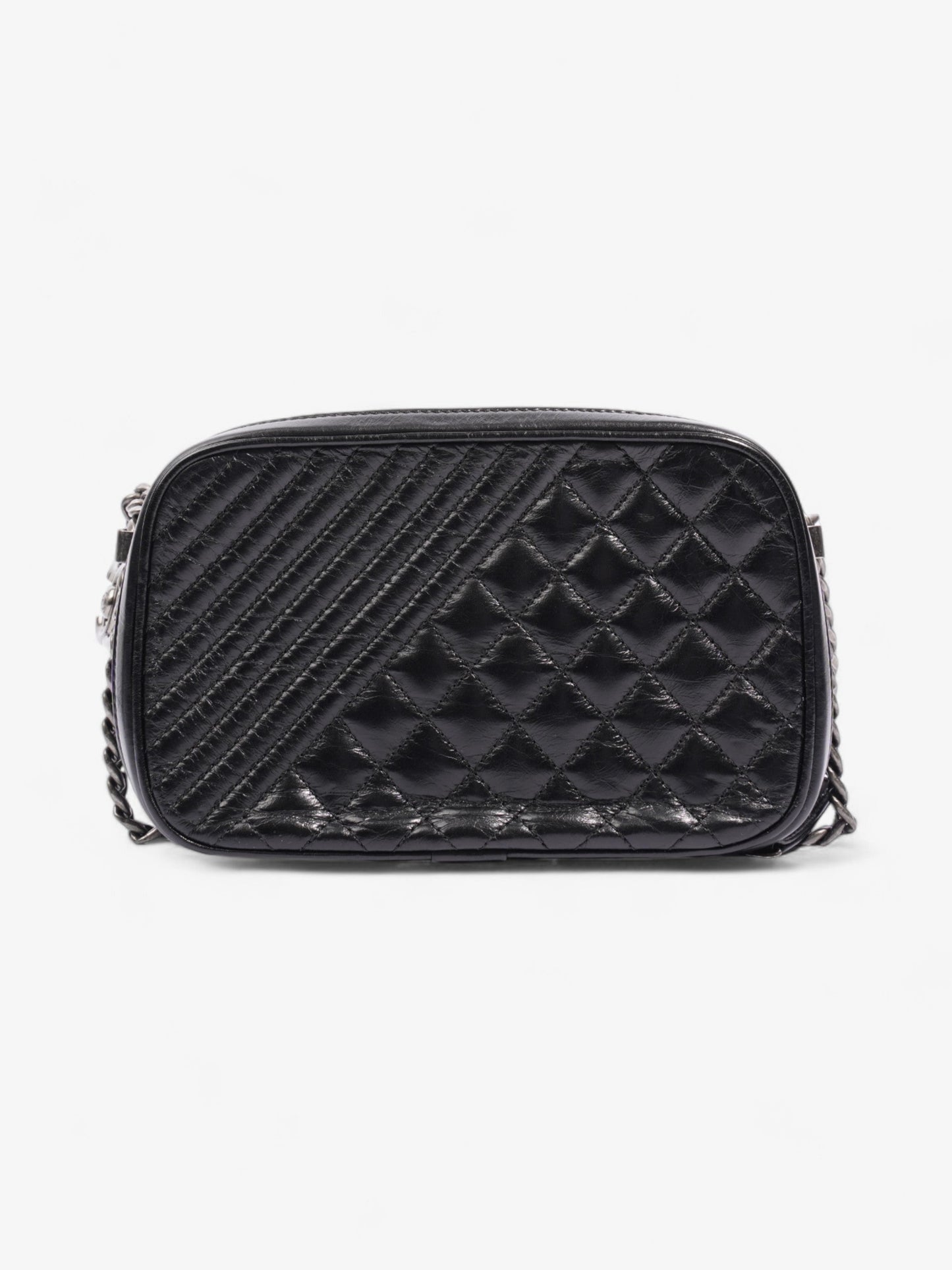 Chanel Coco Boy Camera Bag Black Calfskin Leather