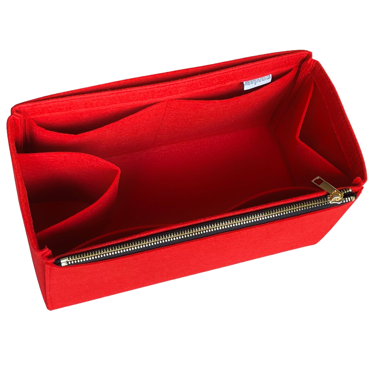 Organizer for [By The Way Selleria Medium, Fendi] Bag Insert (Felt, Long Zip and Open Compartment)