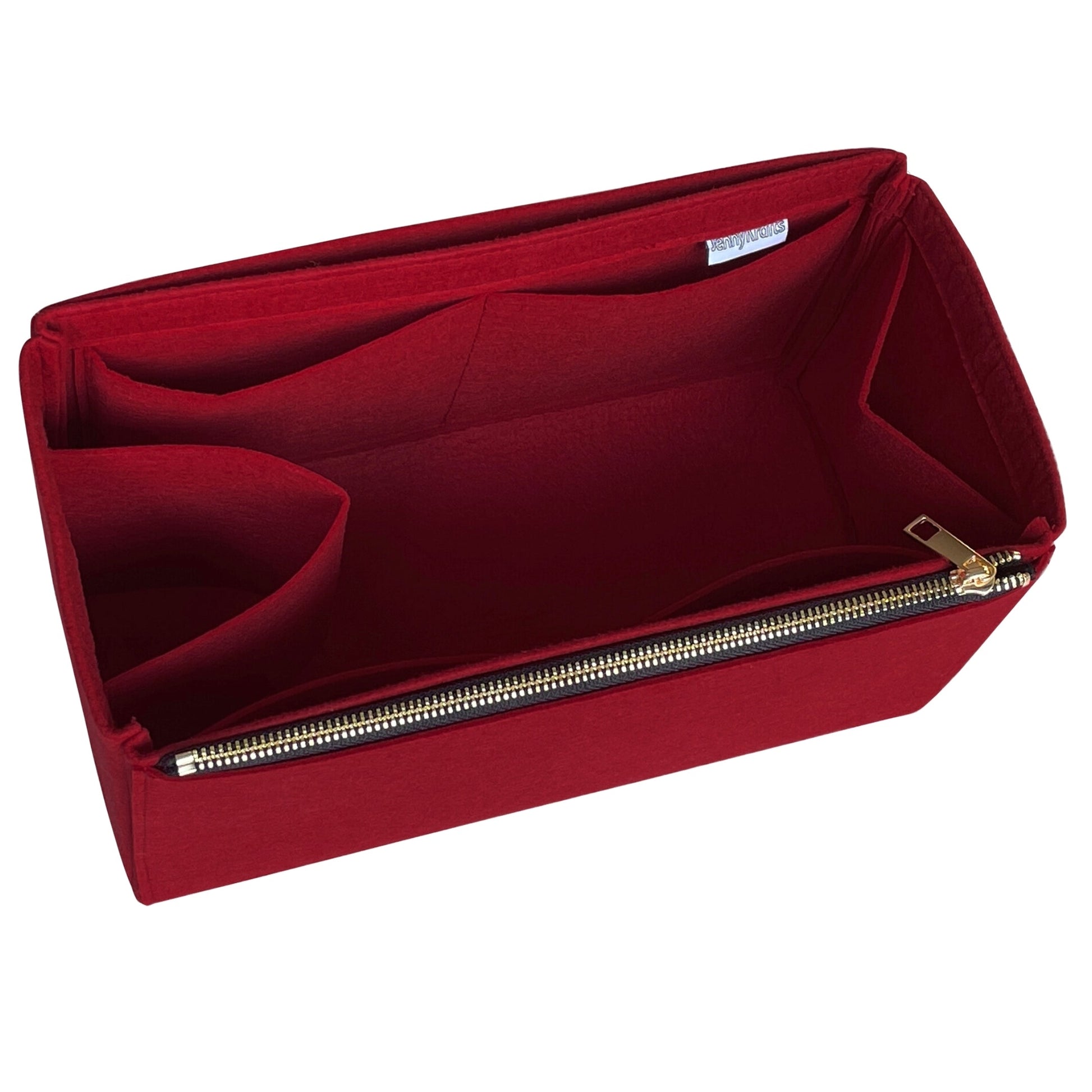 Organizer for [Sunshine Large, Fendi] Bag Insert (Felt, Full-width Zip and Open Pocket)
