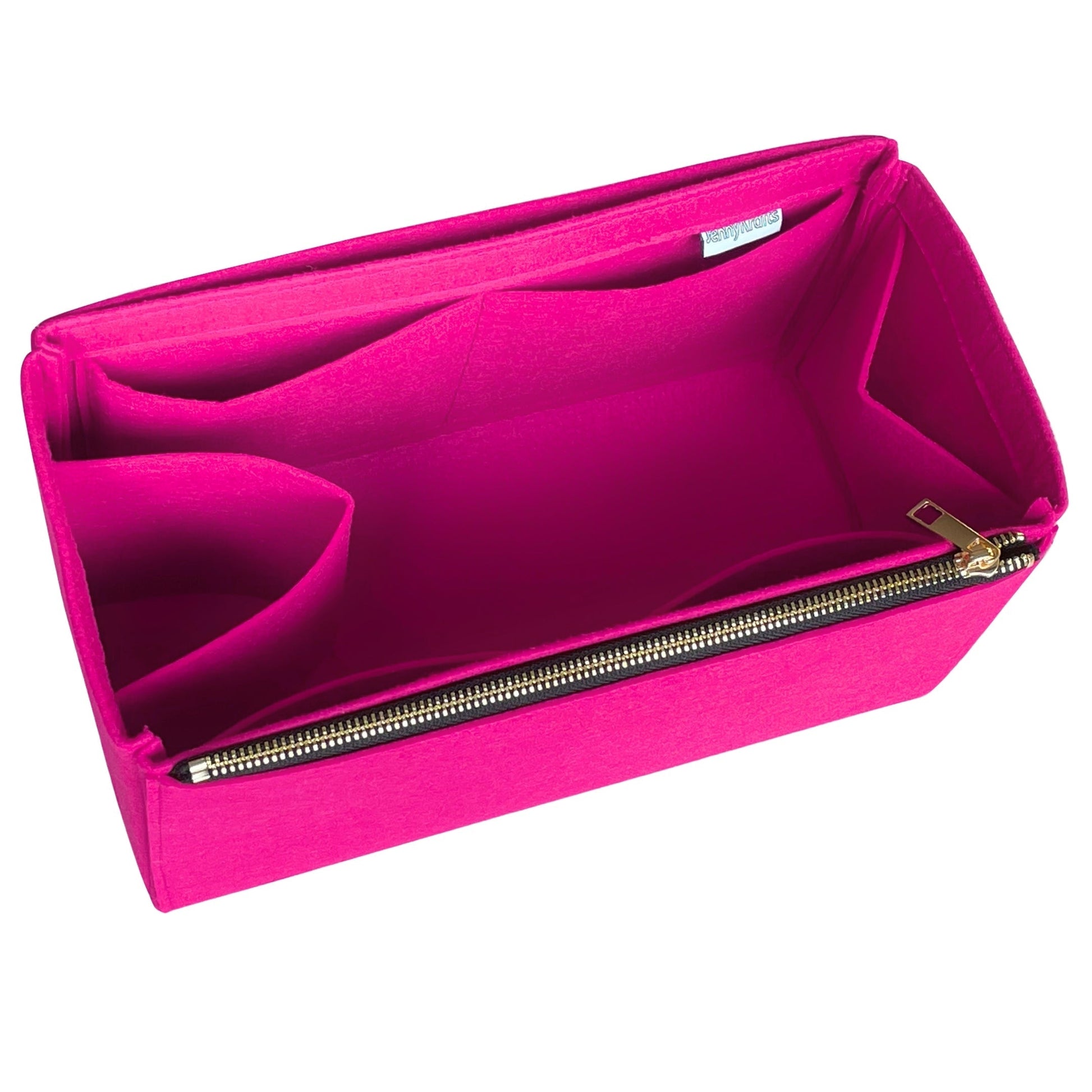 Organizer for [By The Way Selleria Medium, Fendi] Bag Insert (Felt, Long Zip and Open Compartment)
