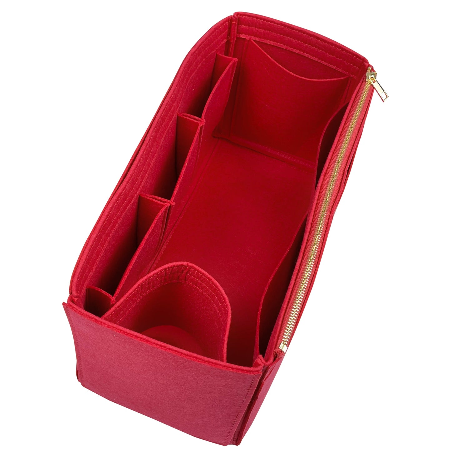 Organizer for [Crochet tote bag, Prada] Bag Insert (Felt, Wide Open Pockets)
