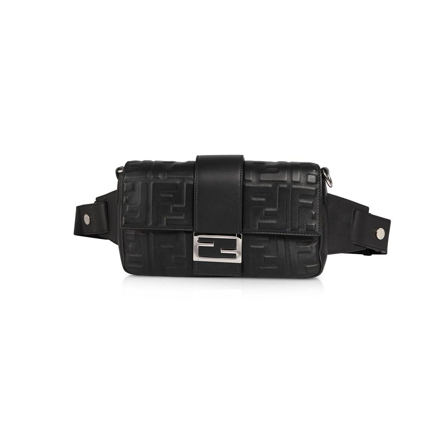 Fendi 2020 FF Zucca Logo Baguette Bag