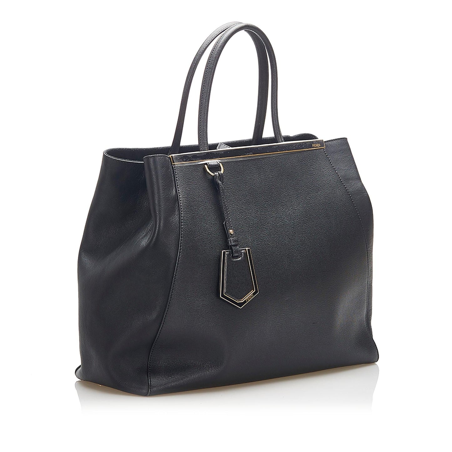 Fendi 2Jours Leather Handbag