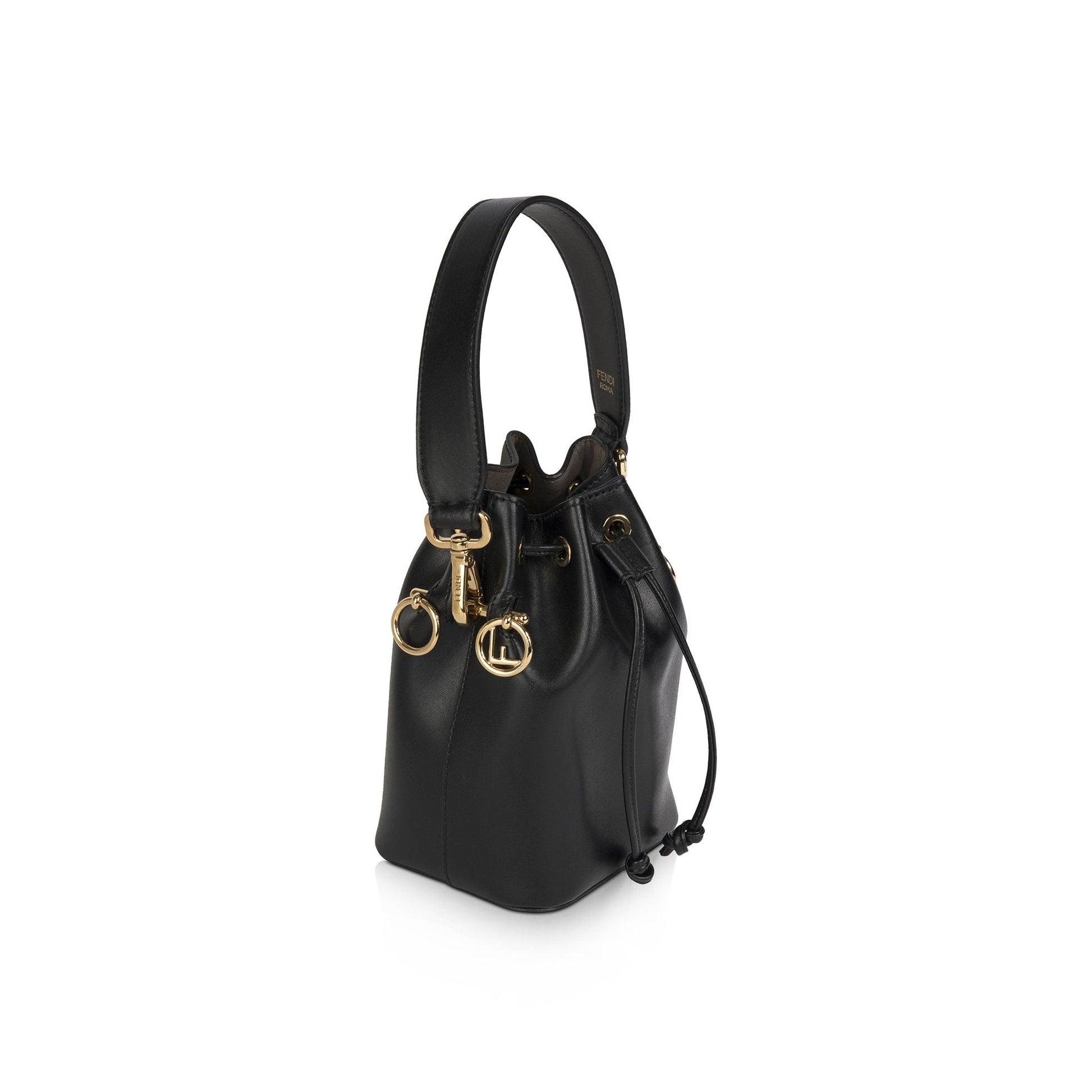 Fendi Black Mon Tresor Mini Bucket Bag