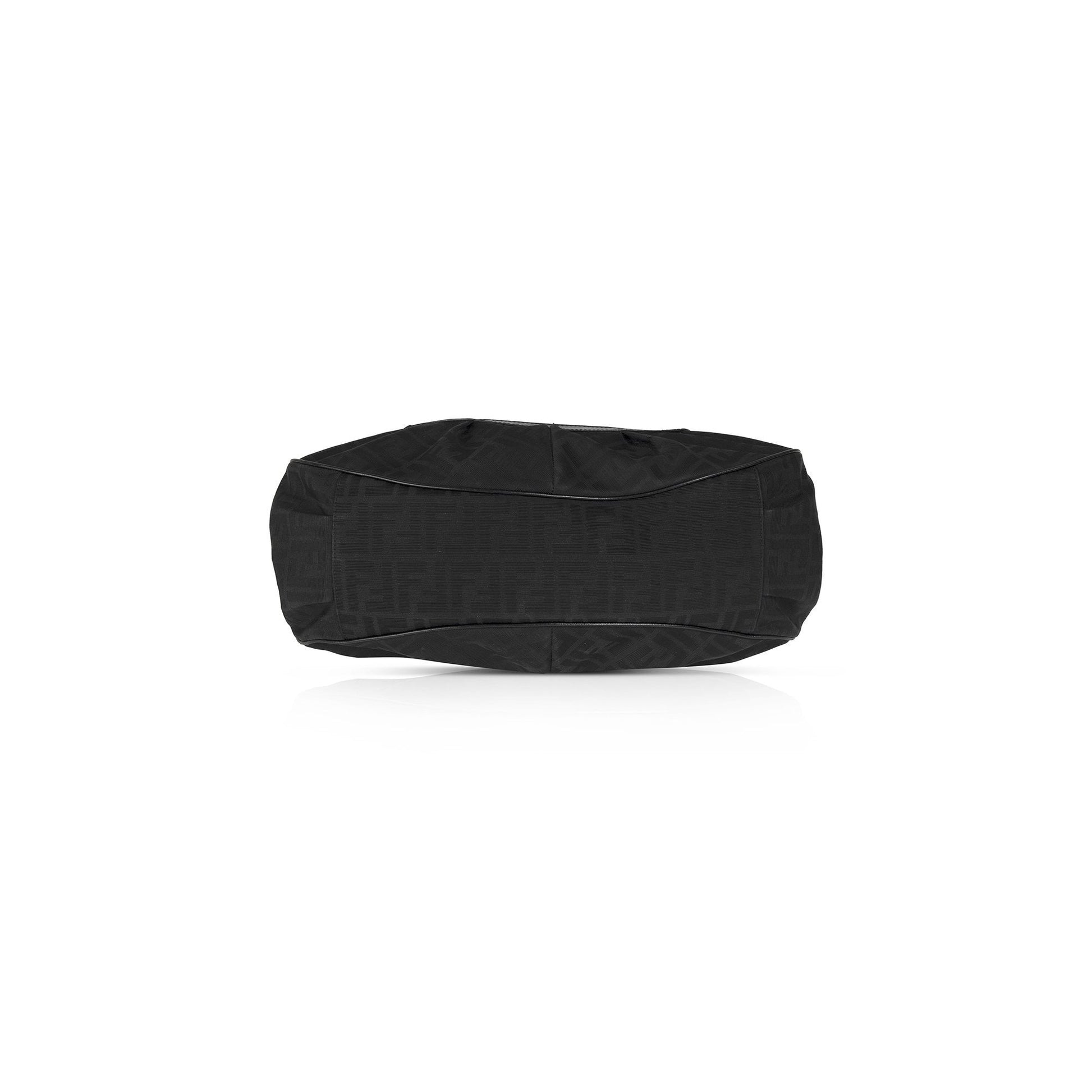 Fendi Black Zucca Large Chef Shoulder Bag
