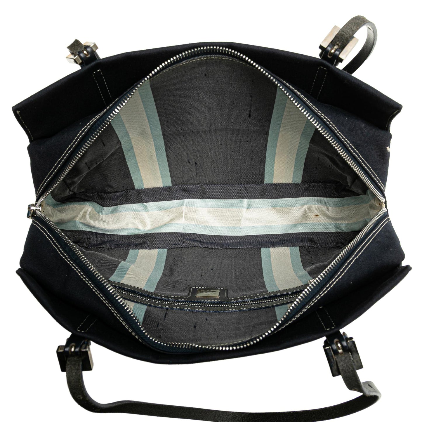 Fendi Zucca Canvas Shoulder Bag
