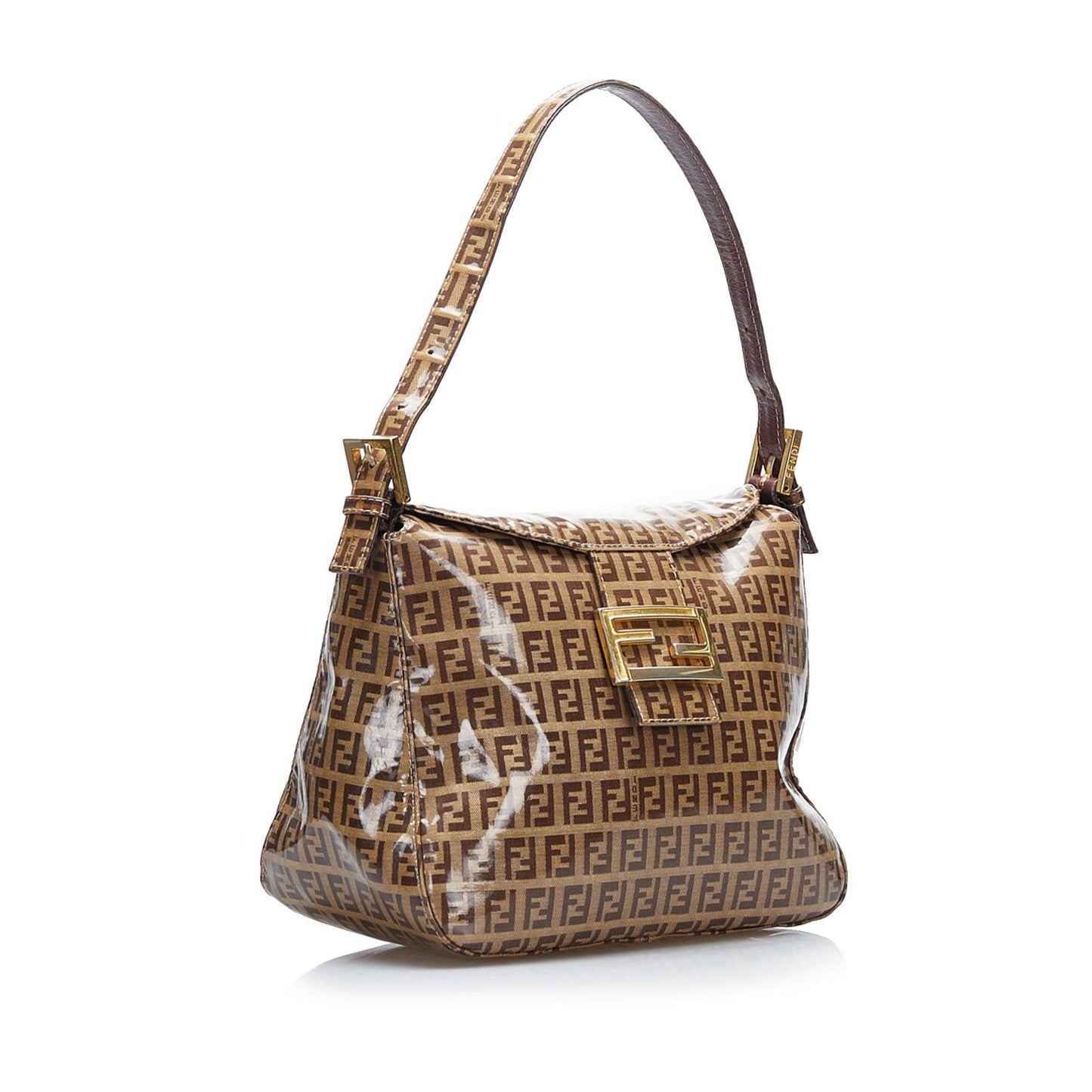 Fendi Crystal Zucchino Flap Baguette