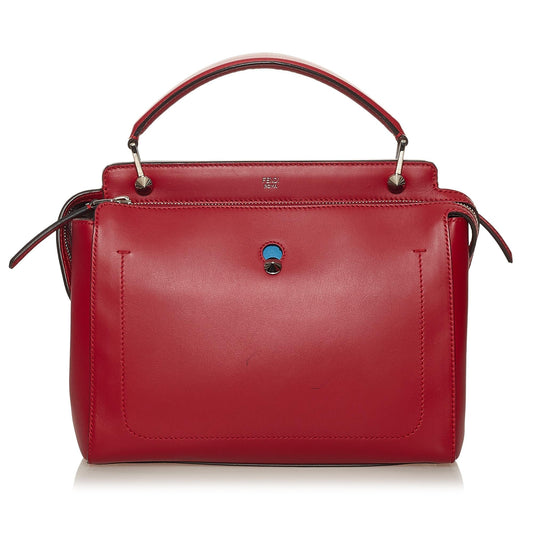 Fendi DotCom Leather Satchel (SHG-29019)