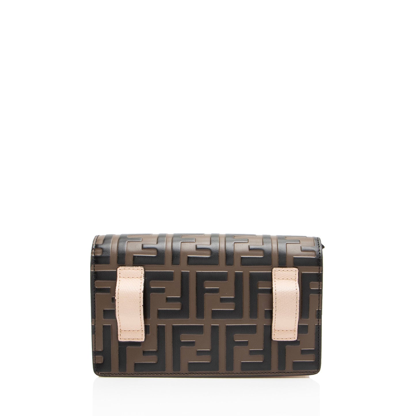 Fendi FF Embossed Calfskin Mini Camera Bag
