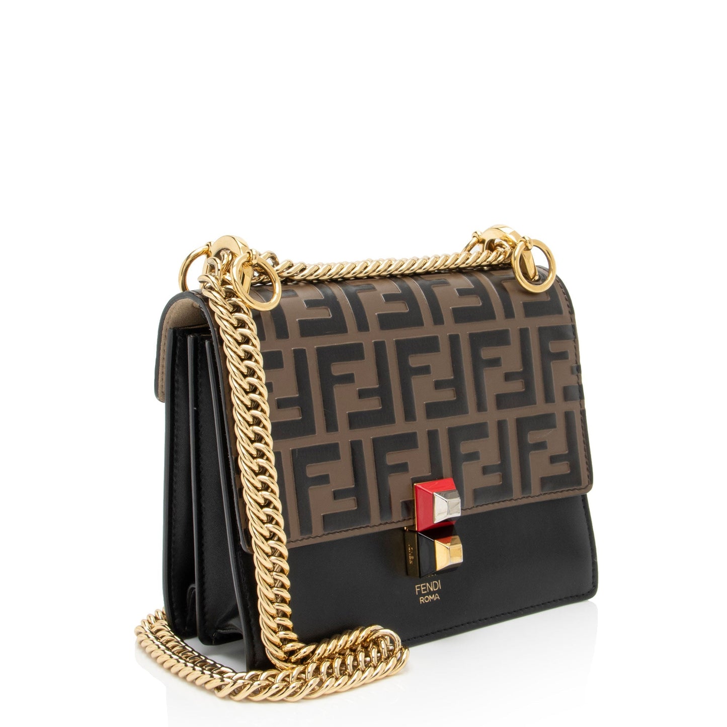 Fendi Leather Petite 2Jours Tote