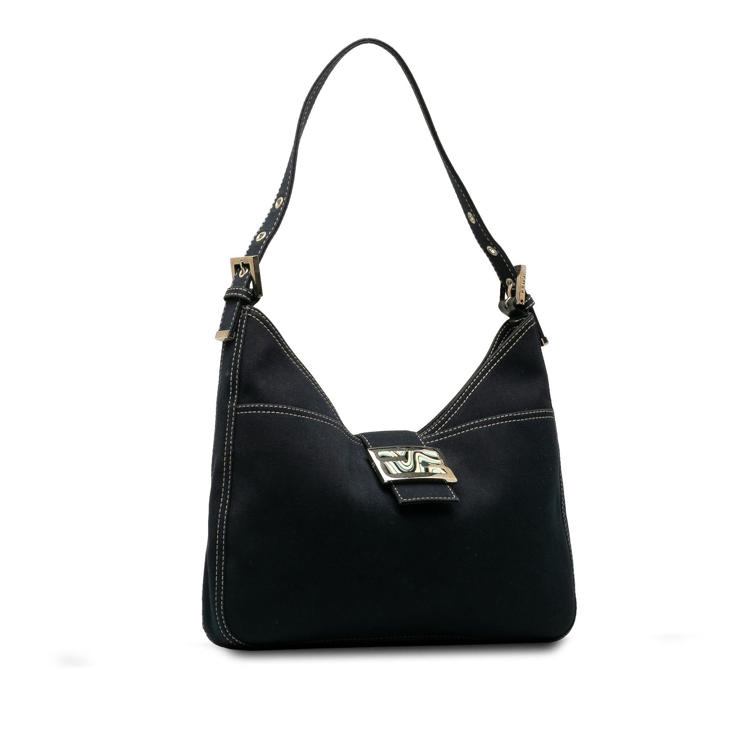 Fendi FF Marble Logo Shoulder Bag (SHG-tLjBT6)