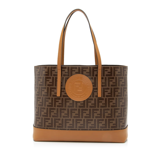 Fendi FF Spalmati Vetrificato Shopper Tote