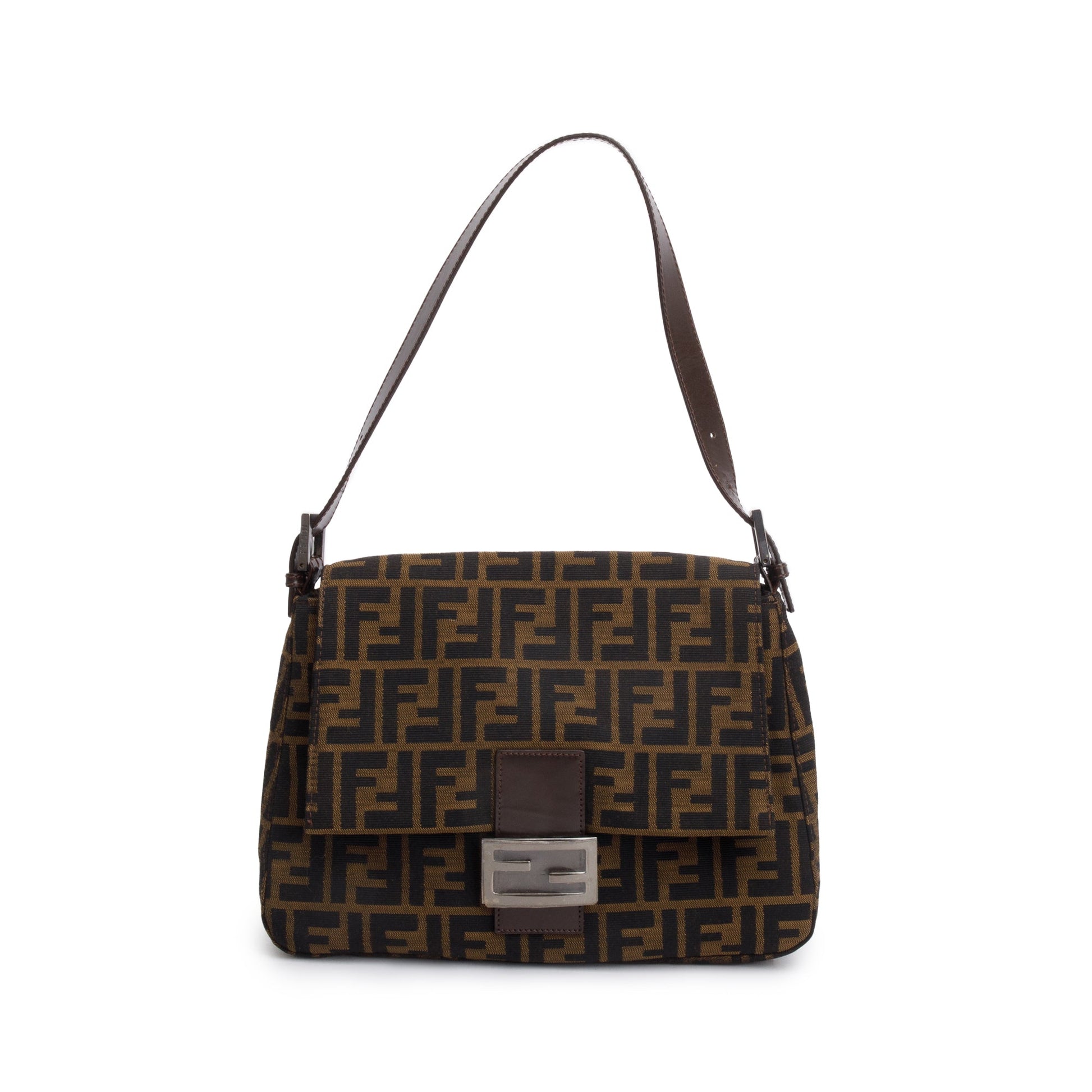Fendi FF Zucca Mama Forever Baguette Shoulder Bag