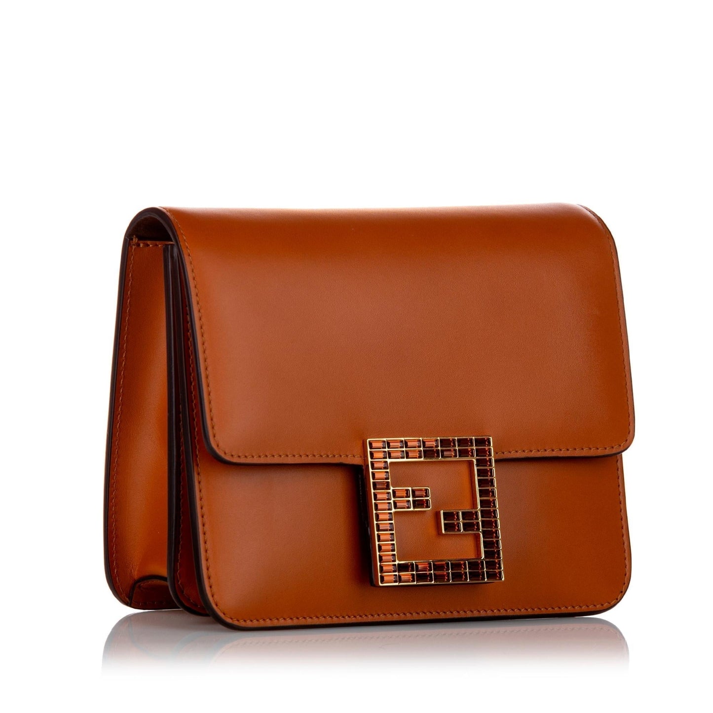 Fendi Fab Leather Crossbody Bag