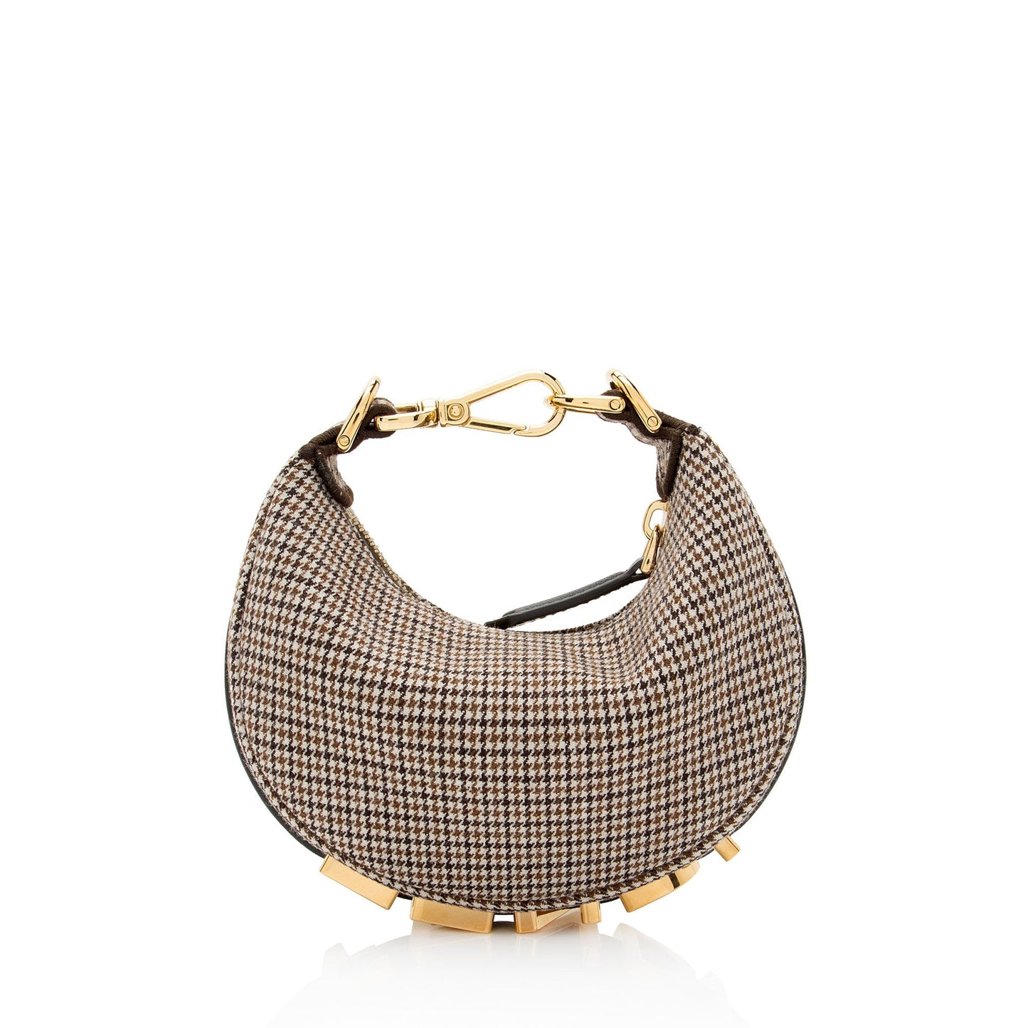 Fendi Fabric Fendigraphy Nano Hobo (SHF-N6cAIe)