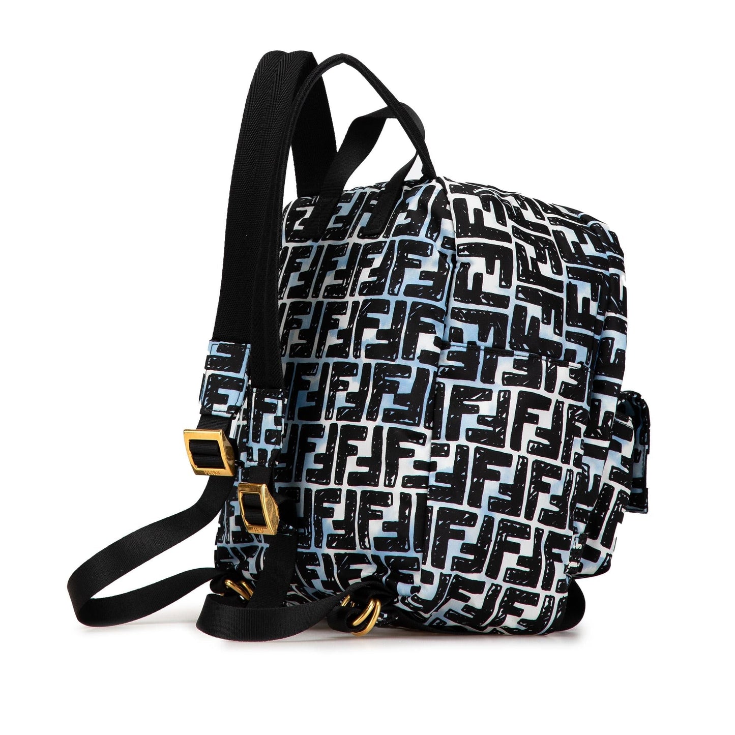 Fendi Zucca Canvas Shoulder Bag