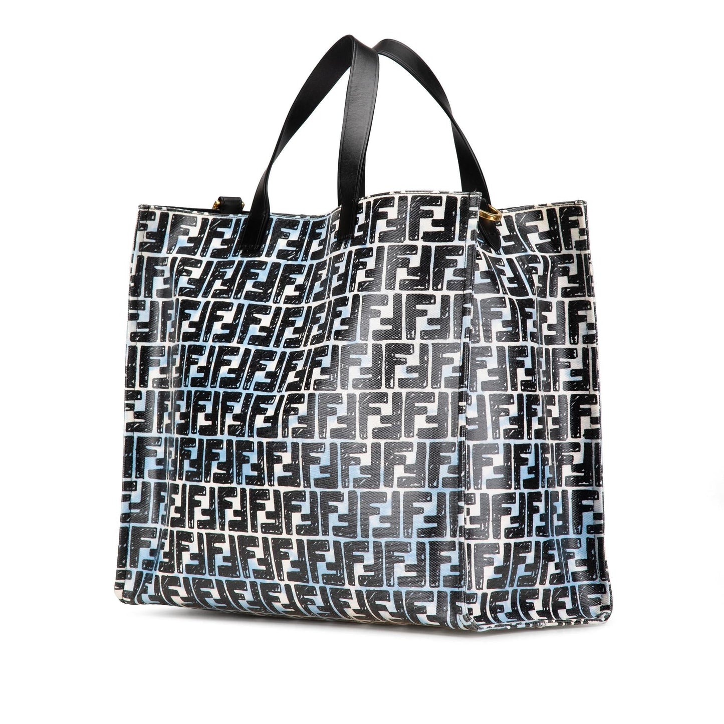 Fendi Joshua Vides Zucca Coated Canvas Cloudy Shopper Satchel