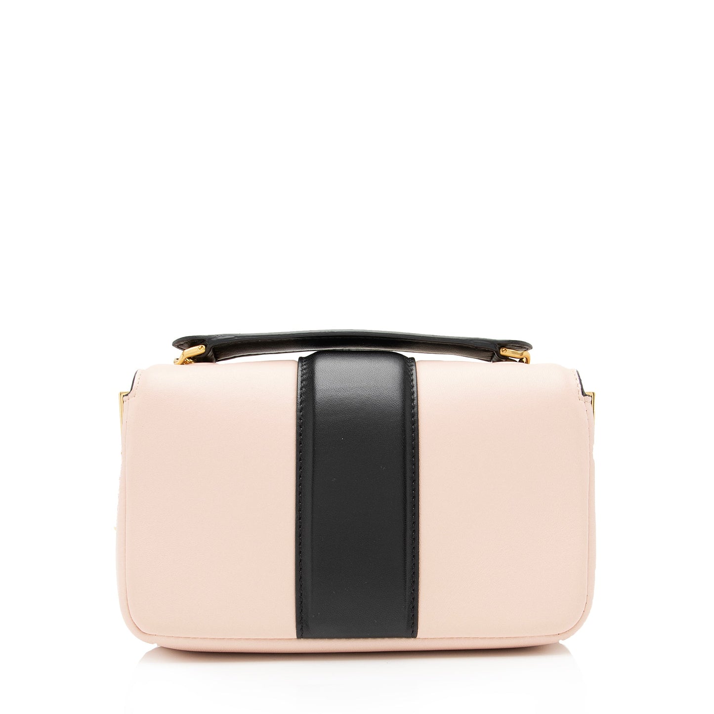 Fendi Lambskin Bi Color Baguette Mini Chain Bag