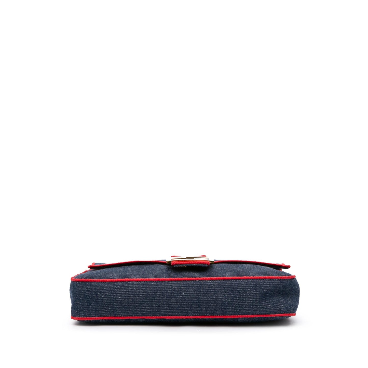 Fendi Zucca Embossed Leather Baguette Satchel