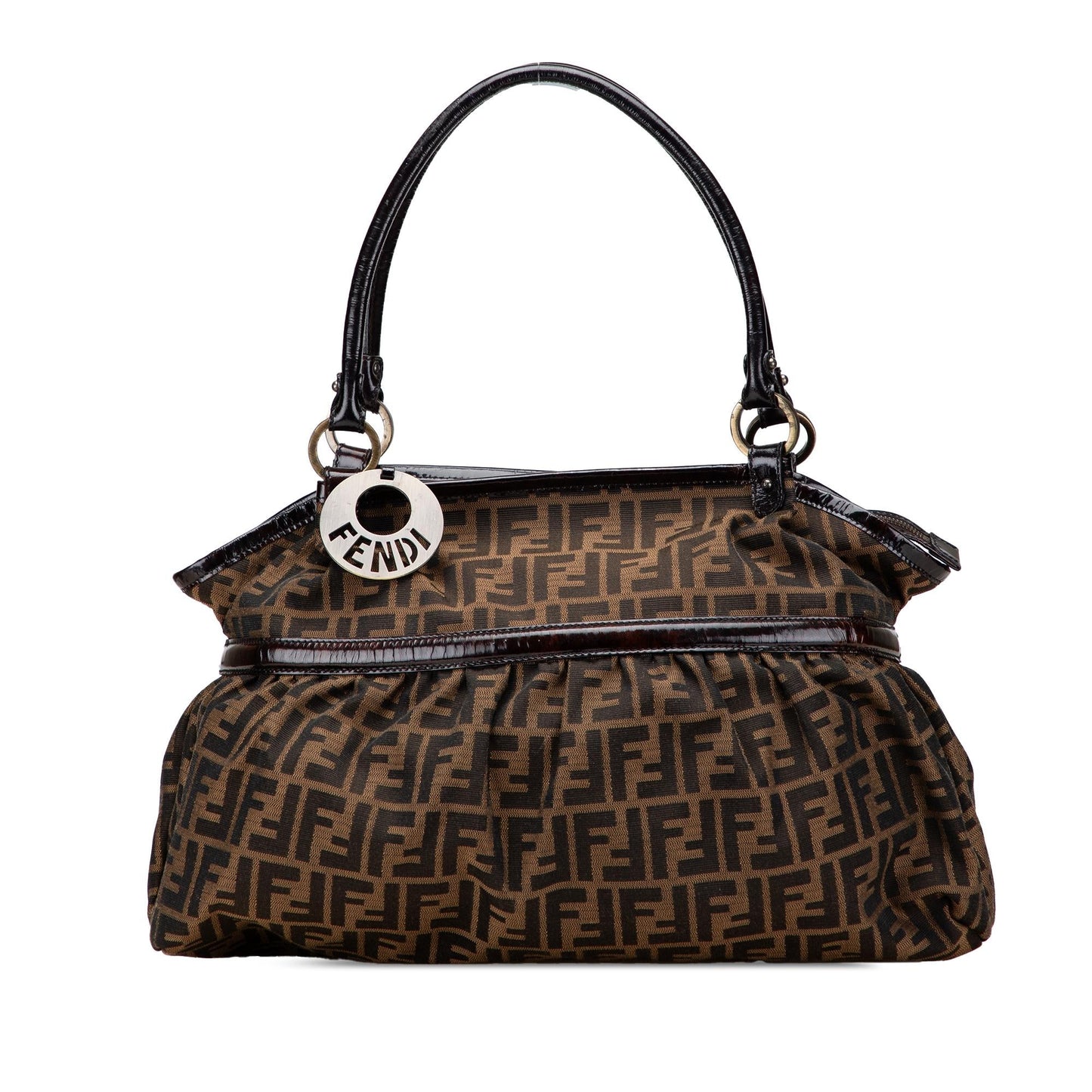 Fendi Large Zucca Canvas Chef Shoulder Bag