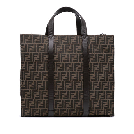 Fendi Large Zucca Canvas Shopper Tote