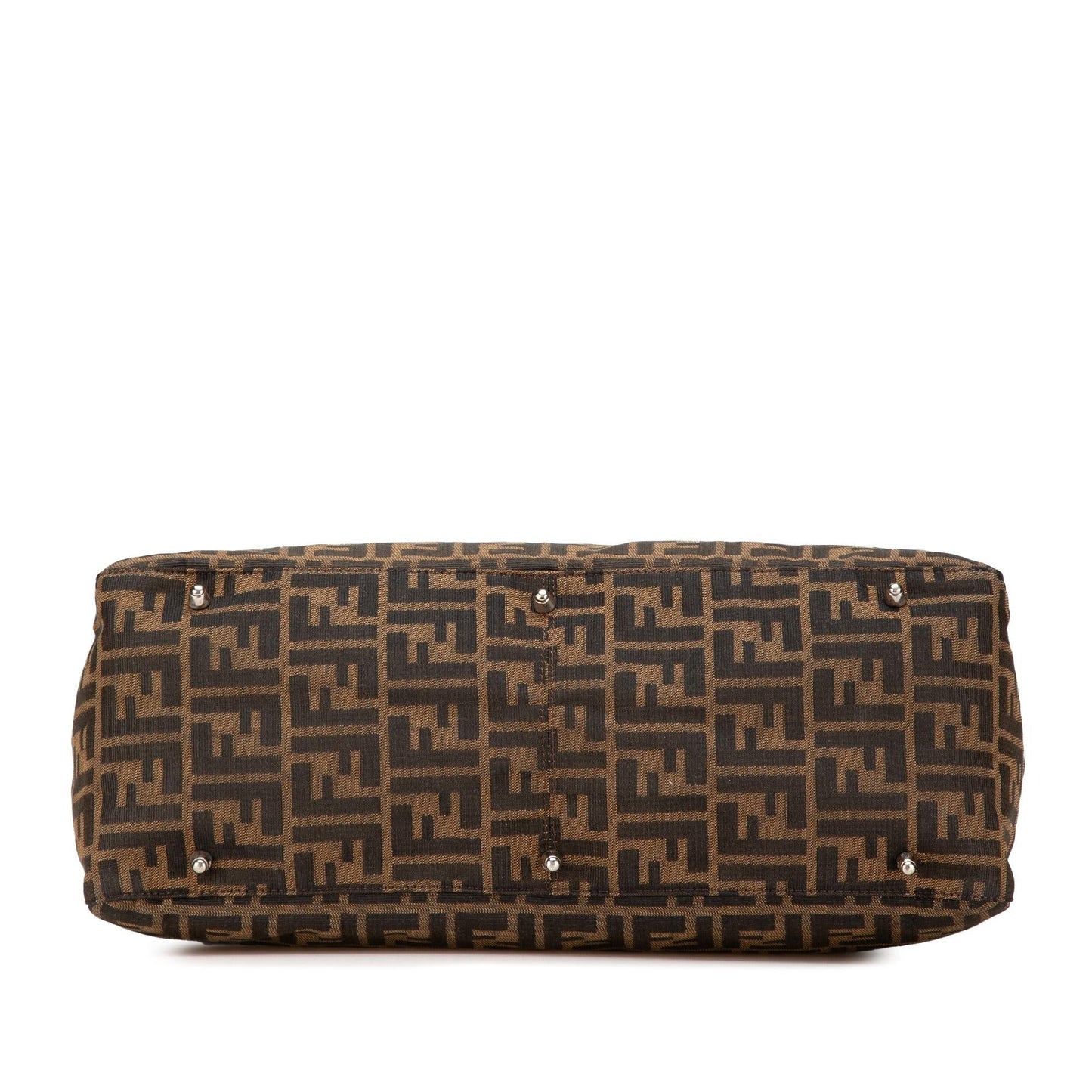 Fendi Medium Coated Canvas Laser Cut Star Roll Tote