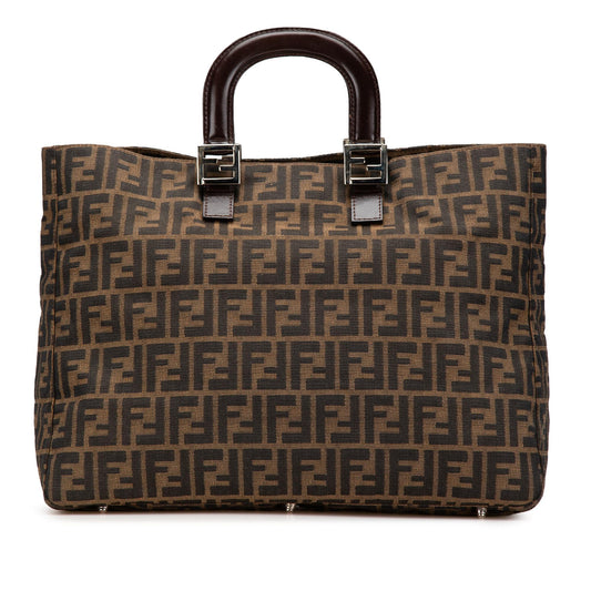 Fendi Large Zucca Canvas Twins Tote