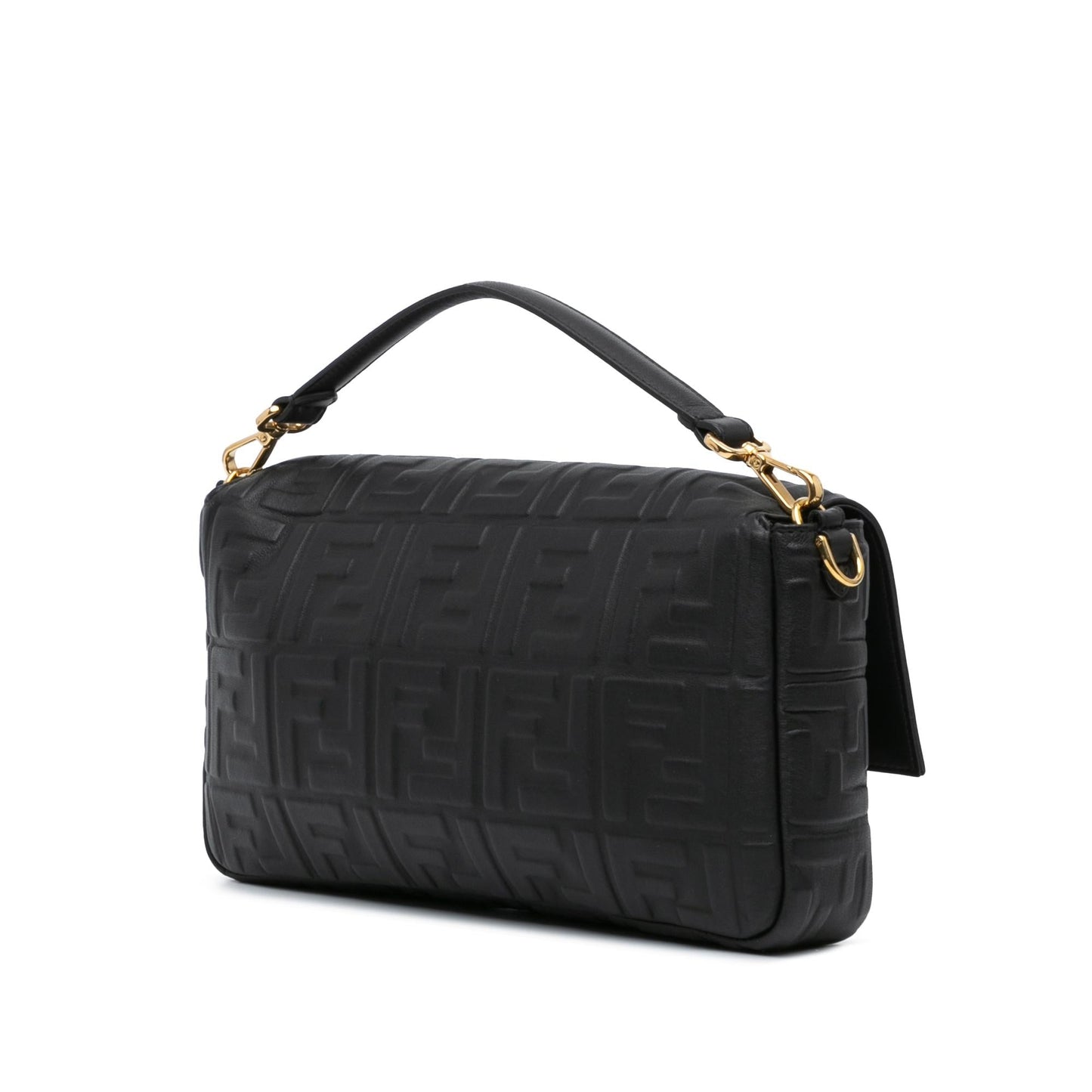 Fendi Zucca Embroidered Canvas Baguette Satchel (SHG-mIE6q3)