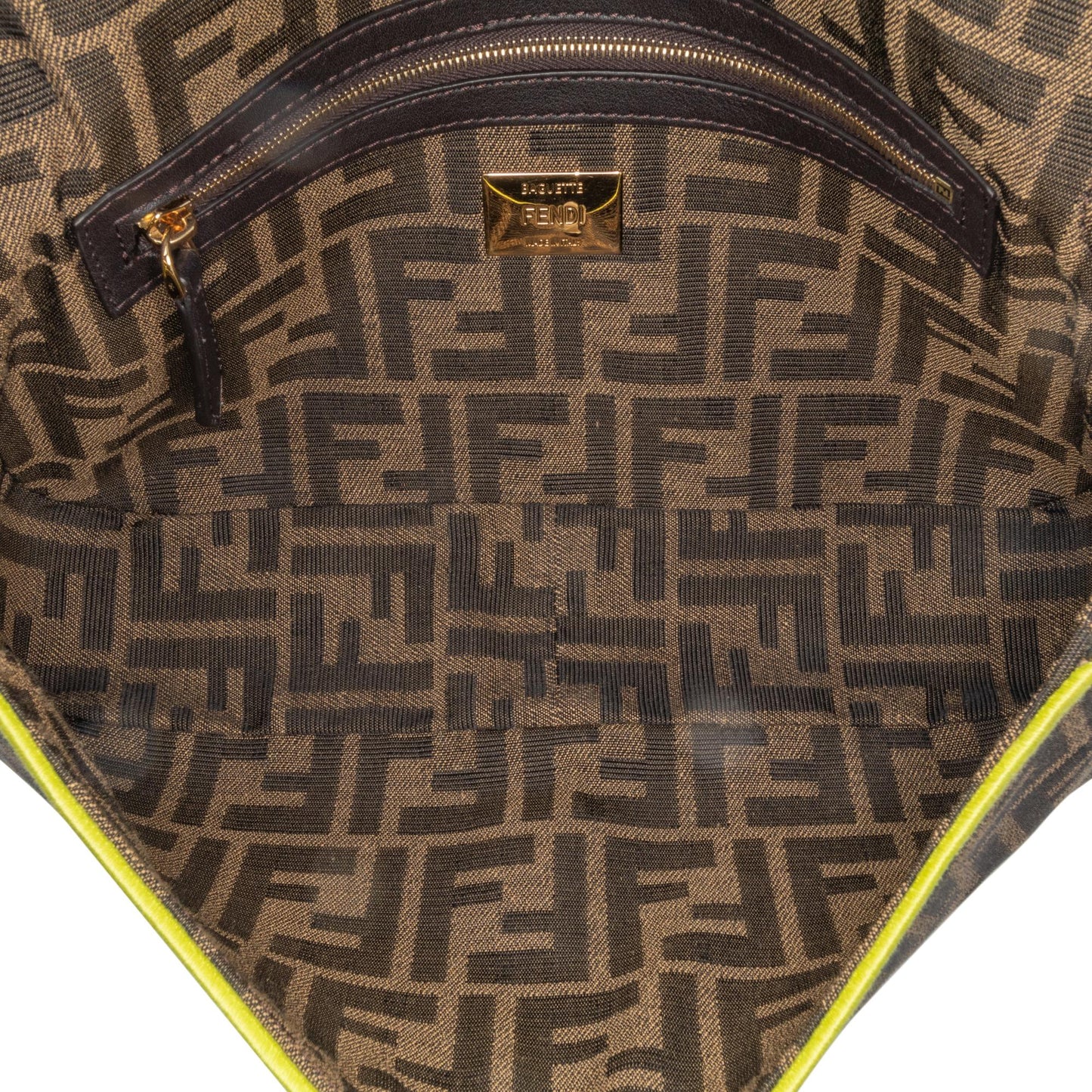 Fendi Leopard Print Canvas Shoulder Bag (SHG-mAVci8)