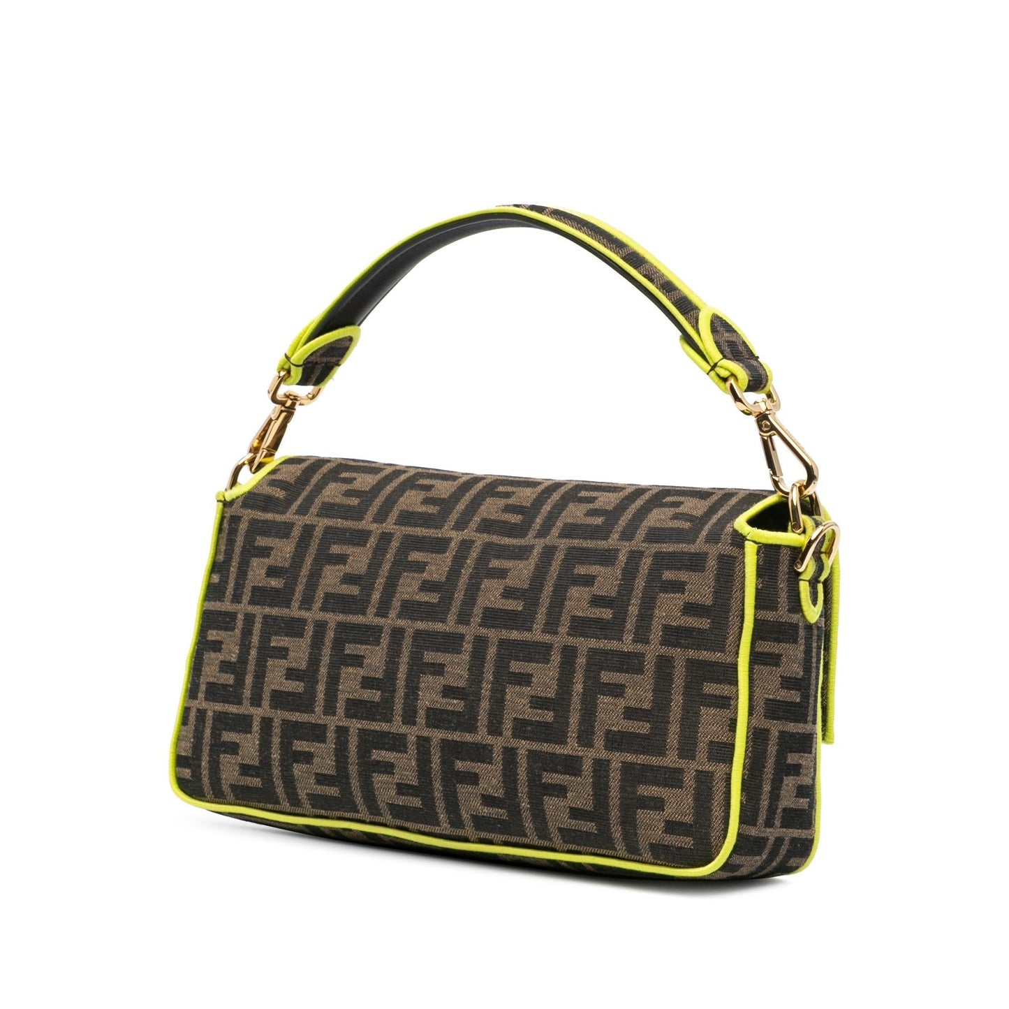 Fendi Leopard Print Canvas Shoulder Bag (SHG-mAVci8)