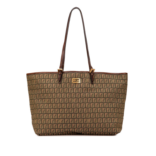 Fendi Large Zucchino Canvas Tote