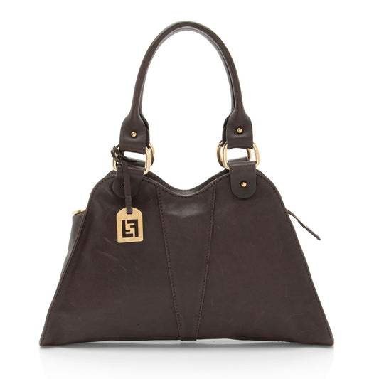 Fendi Leather Devil Trapezio Small Satchel
