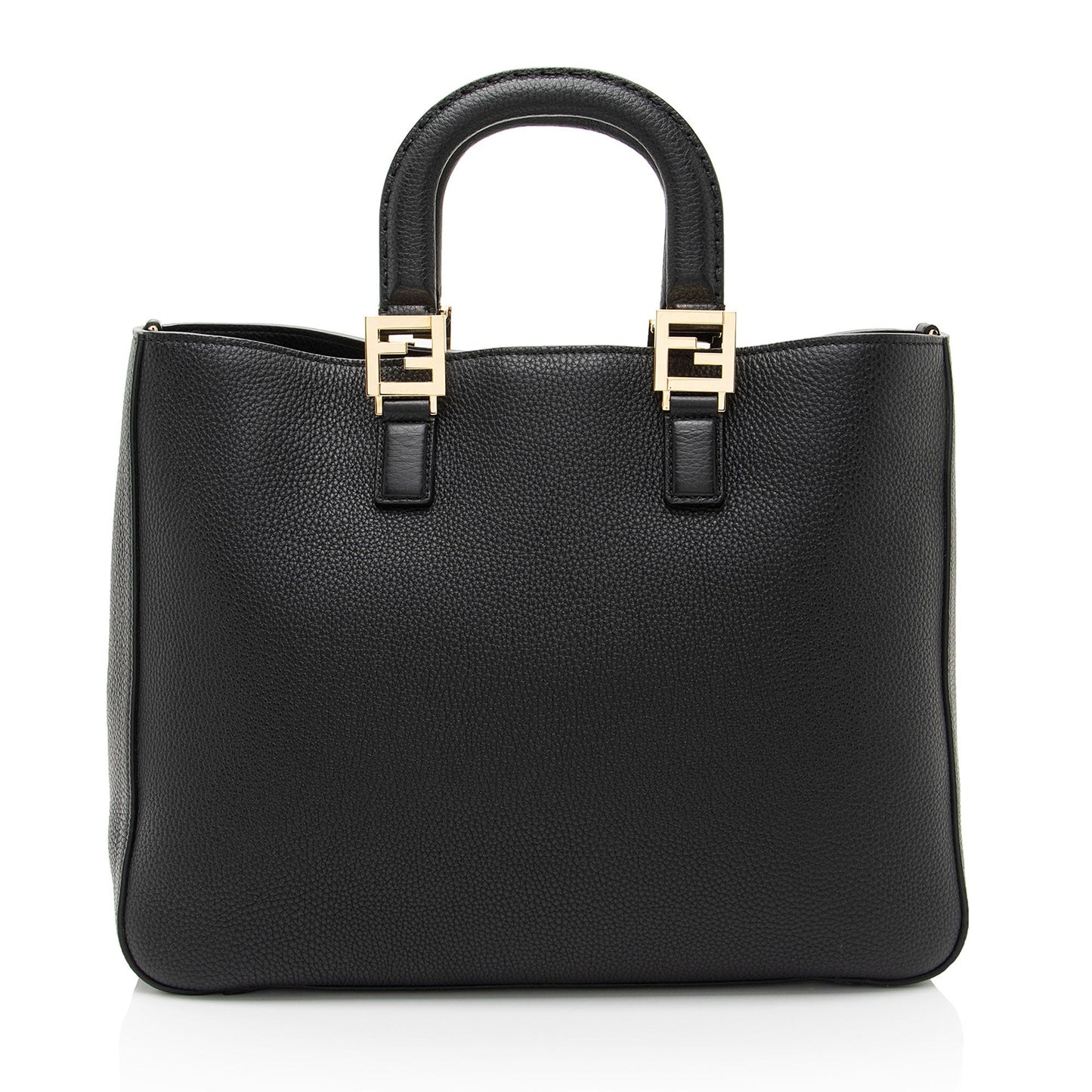 Fendi Leather Glacier Medium Tote