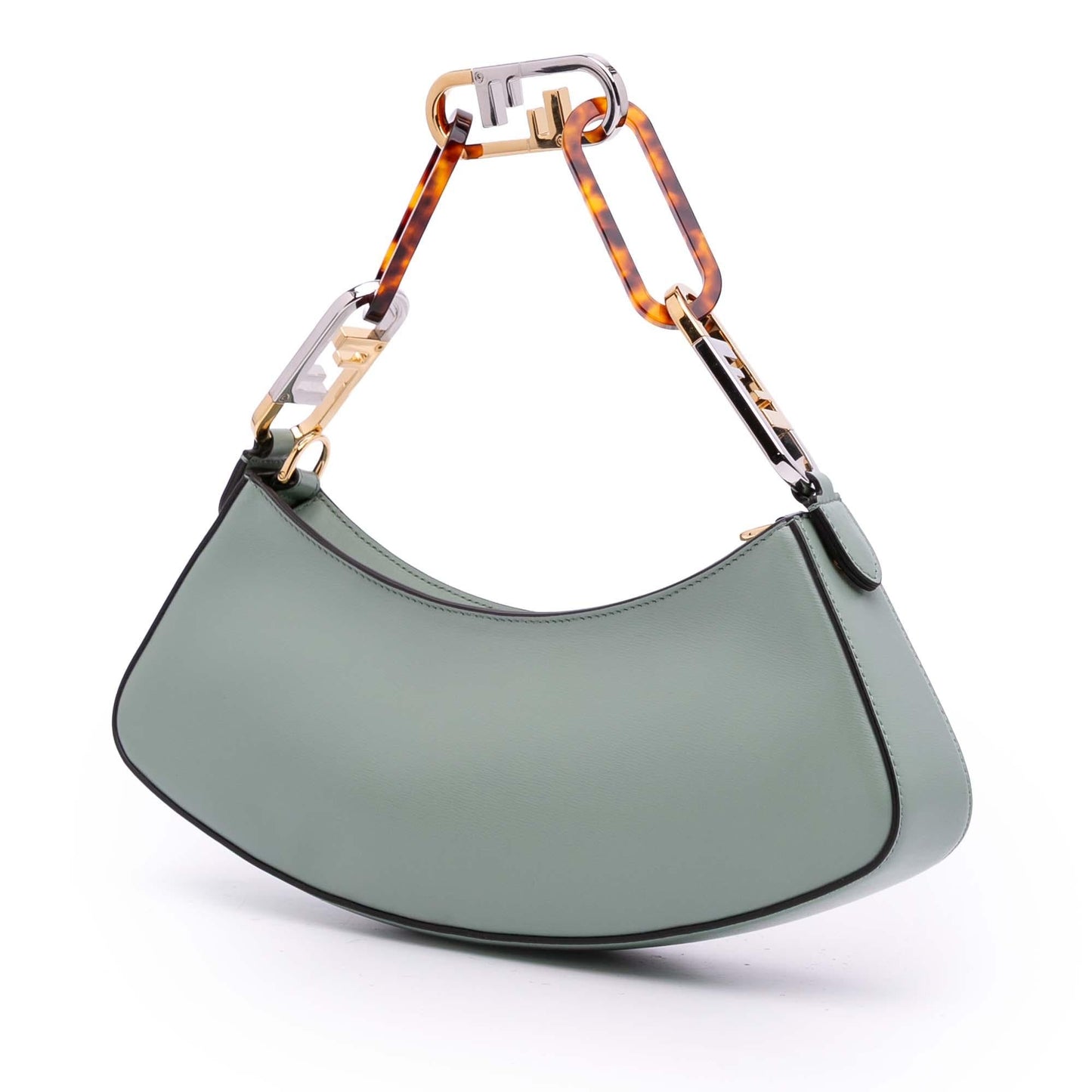Fendi Leather O'lock Swing Satchel