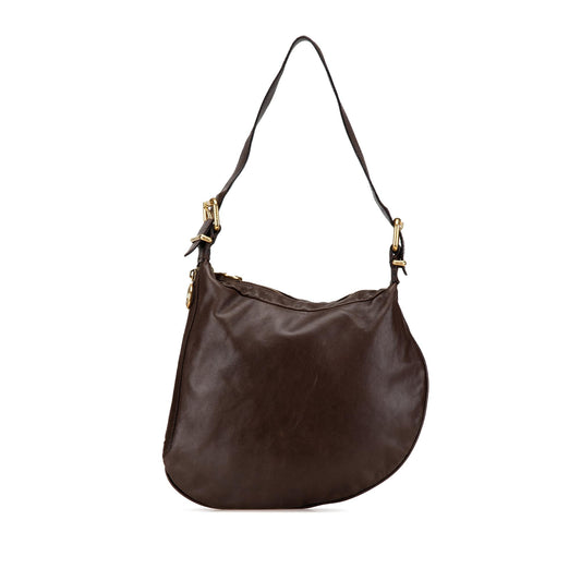 Fendi Leather Oyster Hobo
