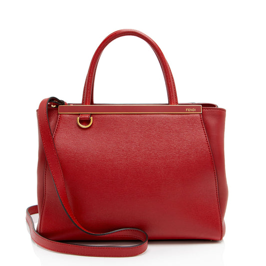 Fendi Leather Petite 2Jours Tote