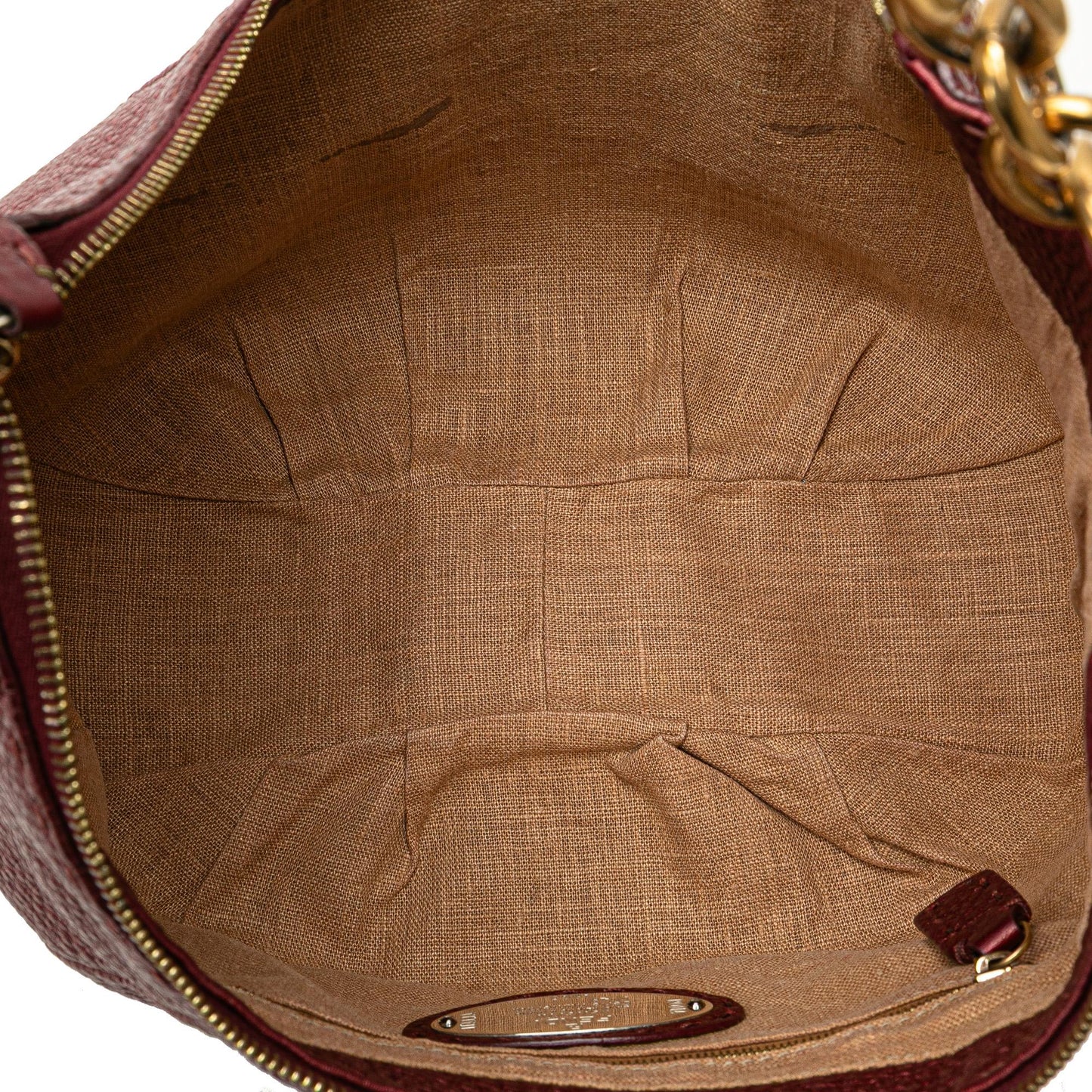 Fendi Sarah Coleman Zucca Coated Canvas 1997 Vertigo Baguette