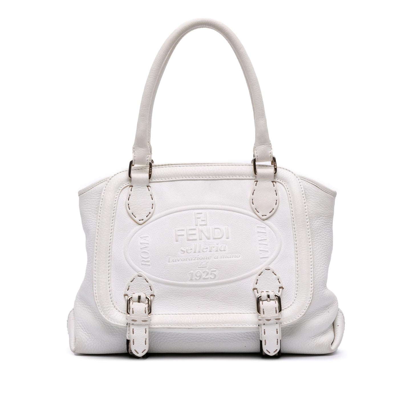 Fendi Leather Selleria Messalina Tote