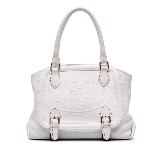 Fendi Leather Selleria Messalina Tote