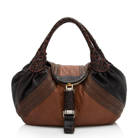 Fendi Leather Spy Satchel