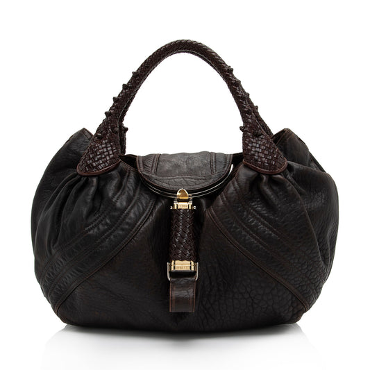 Fendi Leather Spy Satchel (SHF-1314Gg)
