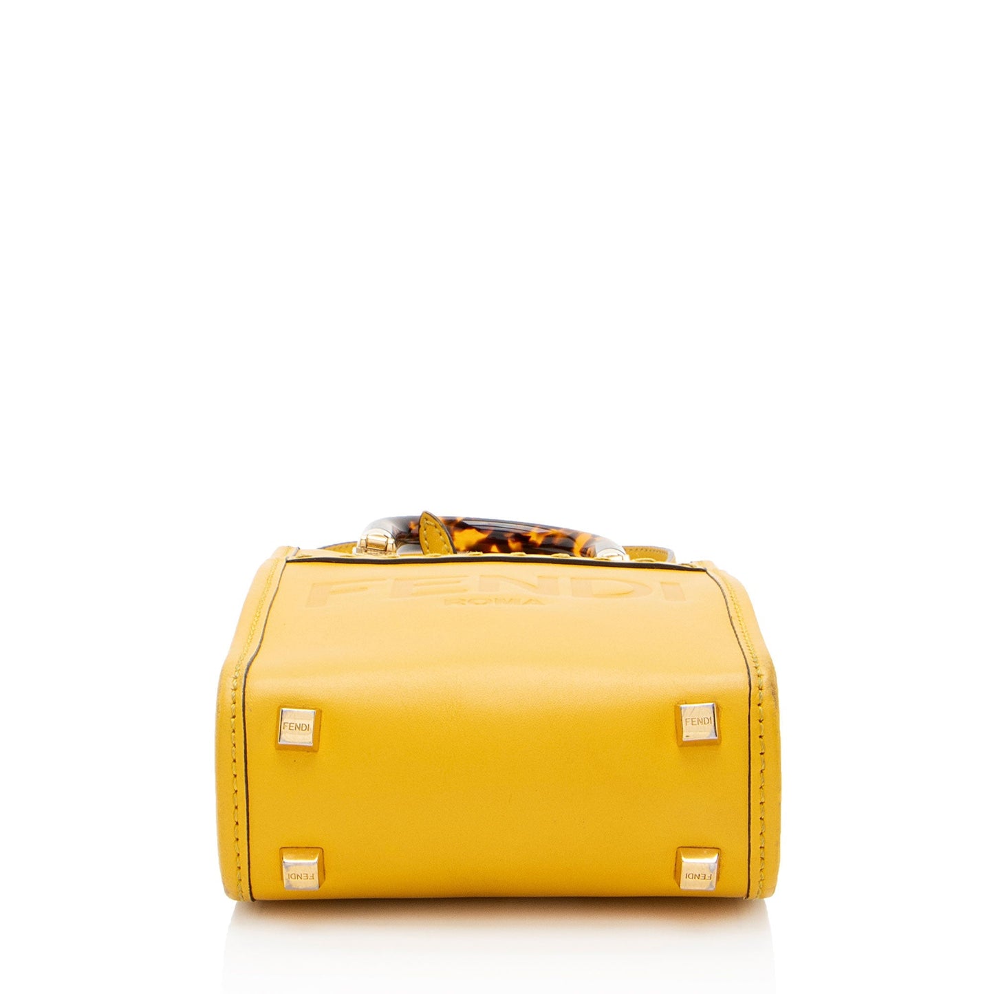 Fendi Leather Sunshine Mini Shopper Tote
