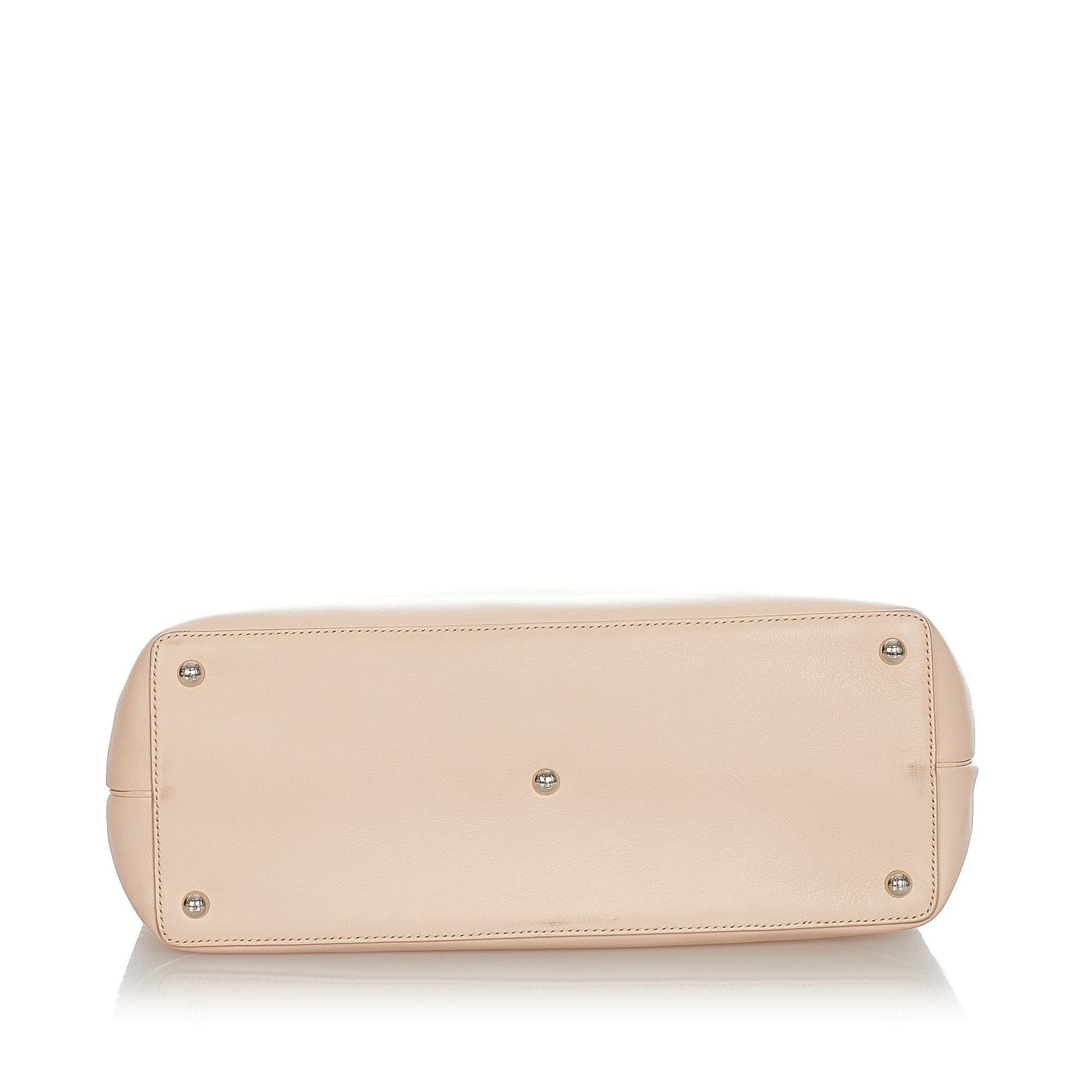 Fendi Medium 2Jours Leather Tote Bag
