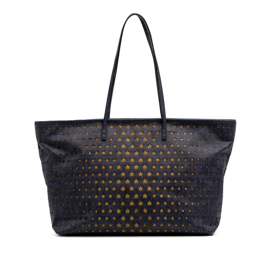 Fendi Medium Coated Canvas Laser Cut Star Roll Tote