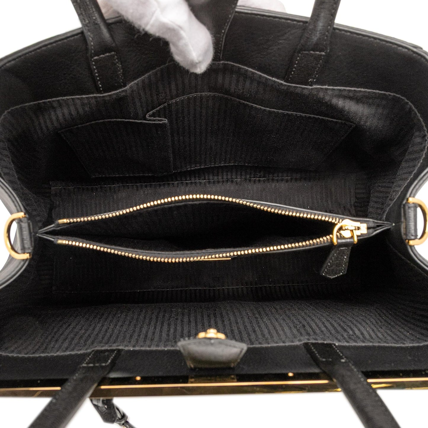 Fendi Zucca Canvas Shoulder Bag