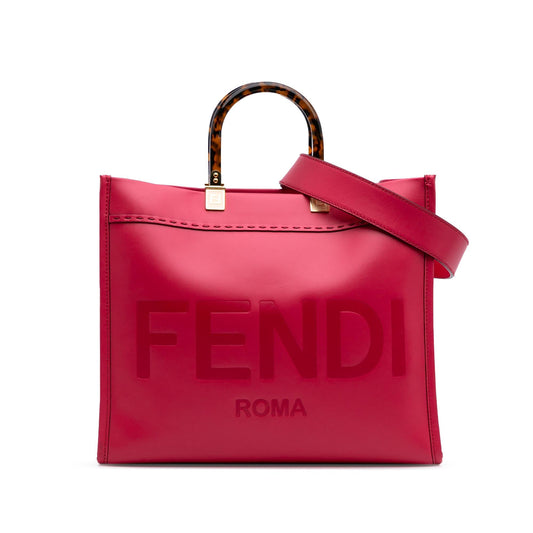 Fendi Medium Leather Sunshine Shopper Tote