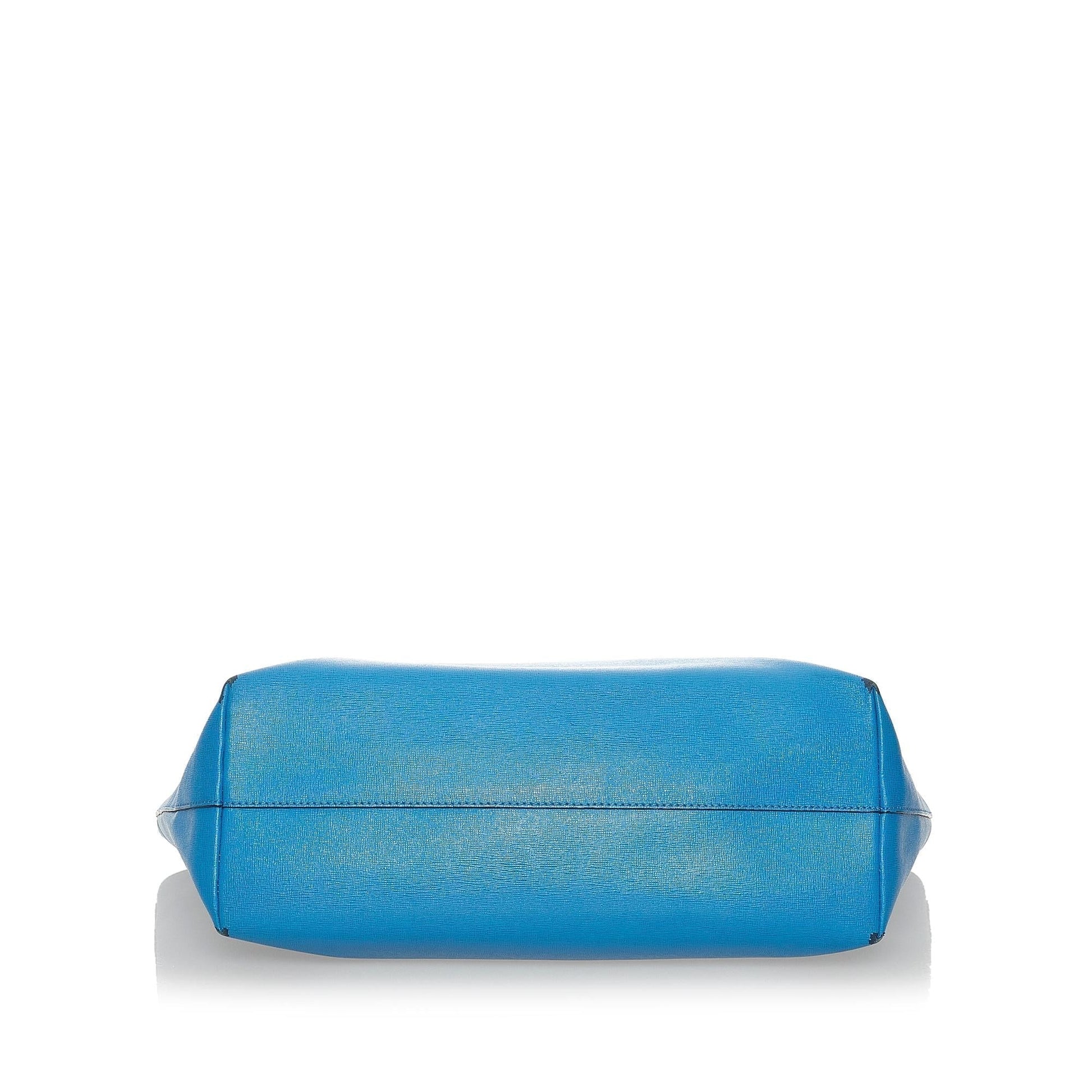 Fendi Medium Monster Roll Leather Tote Bag